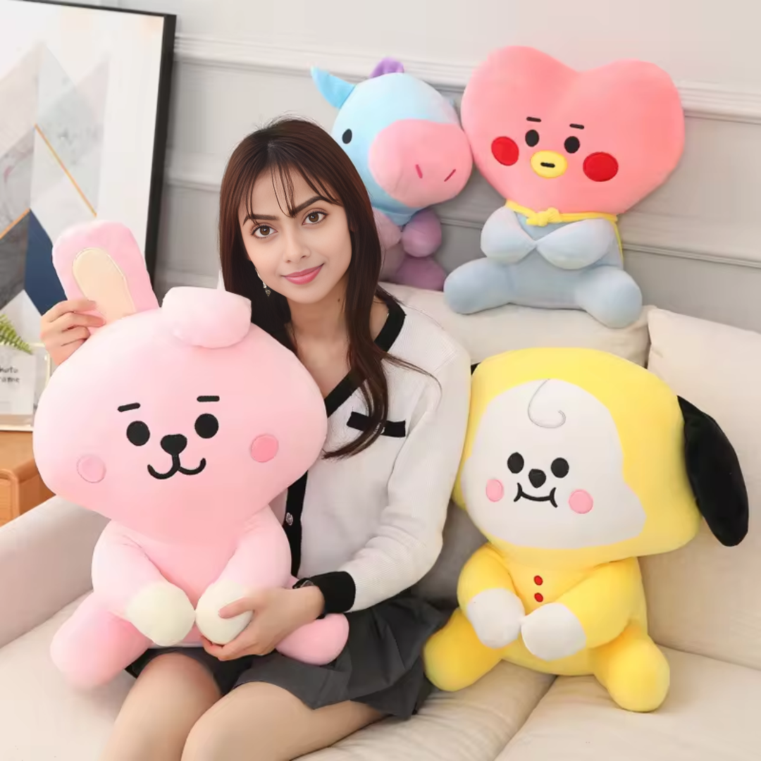 PURPLE CUTE LOVE PLUSH TOY
