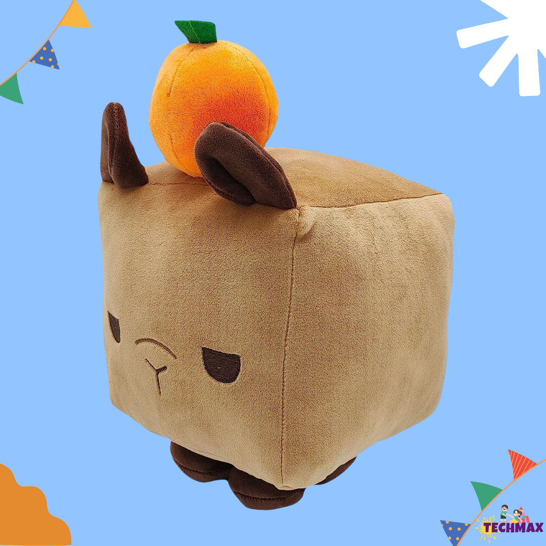 CUTE SQUARE BROWN PLUSH