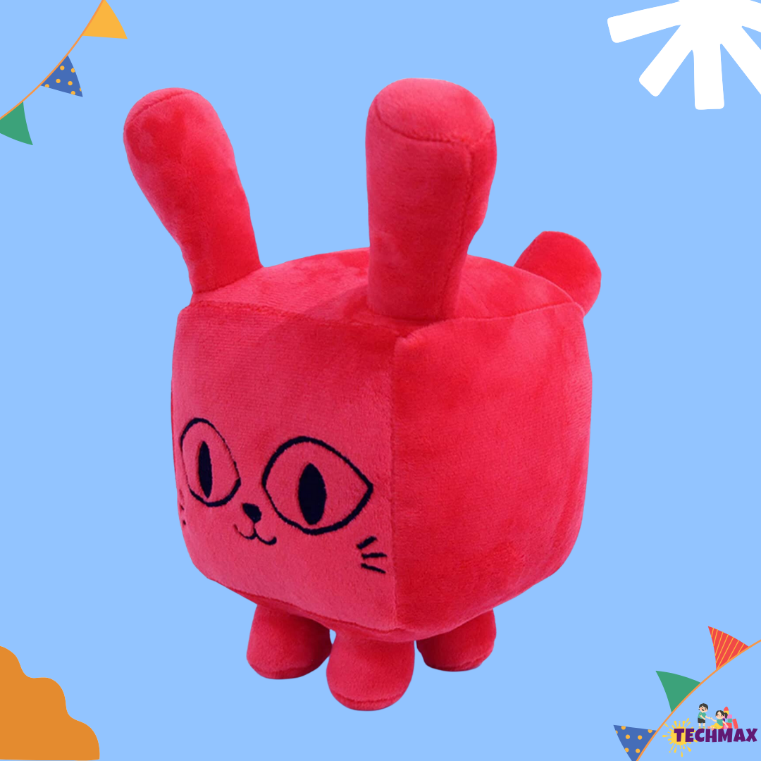 CUTE SQUARE RED PLUSH