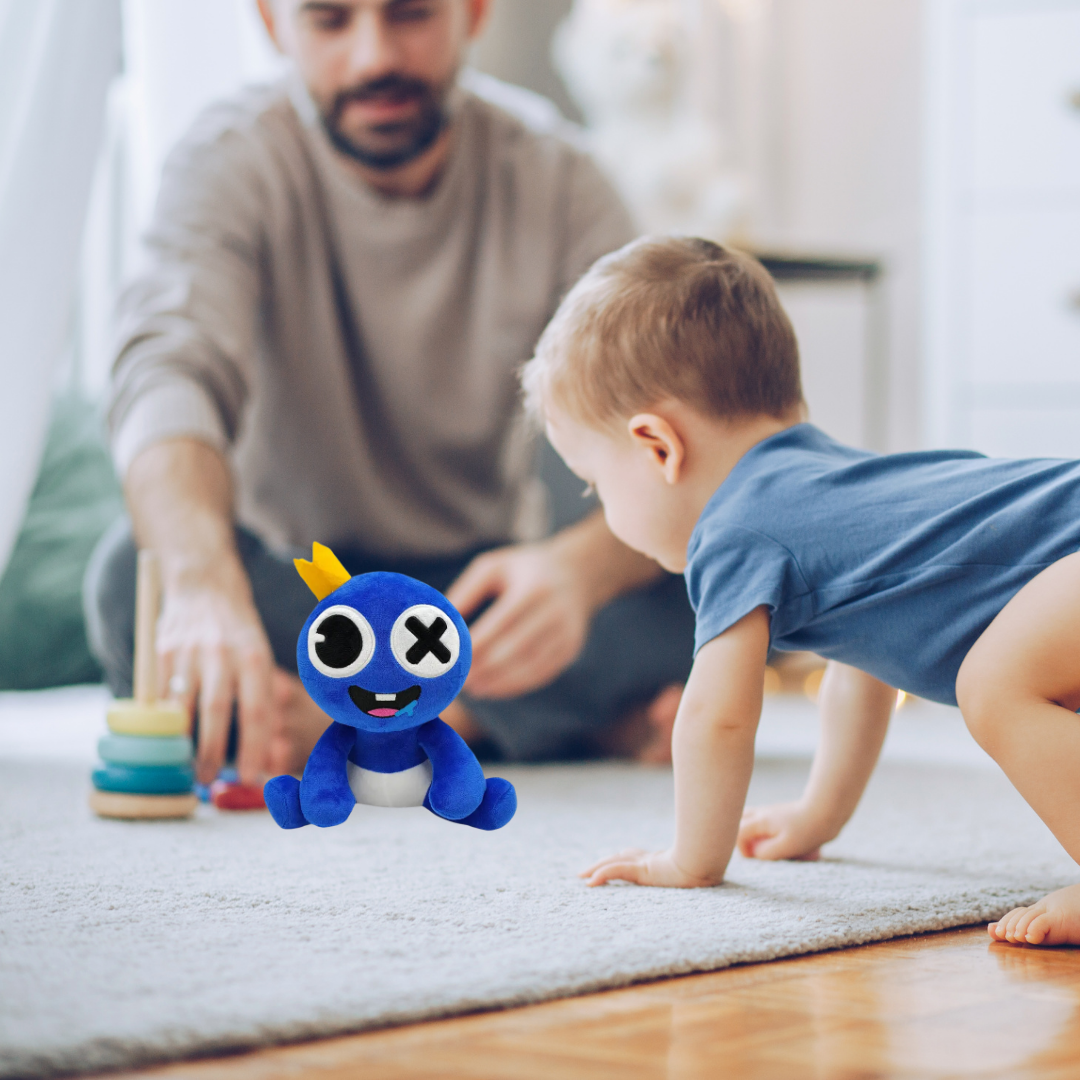 BLUE Cute Babies Plush Soft Toys