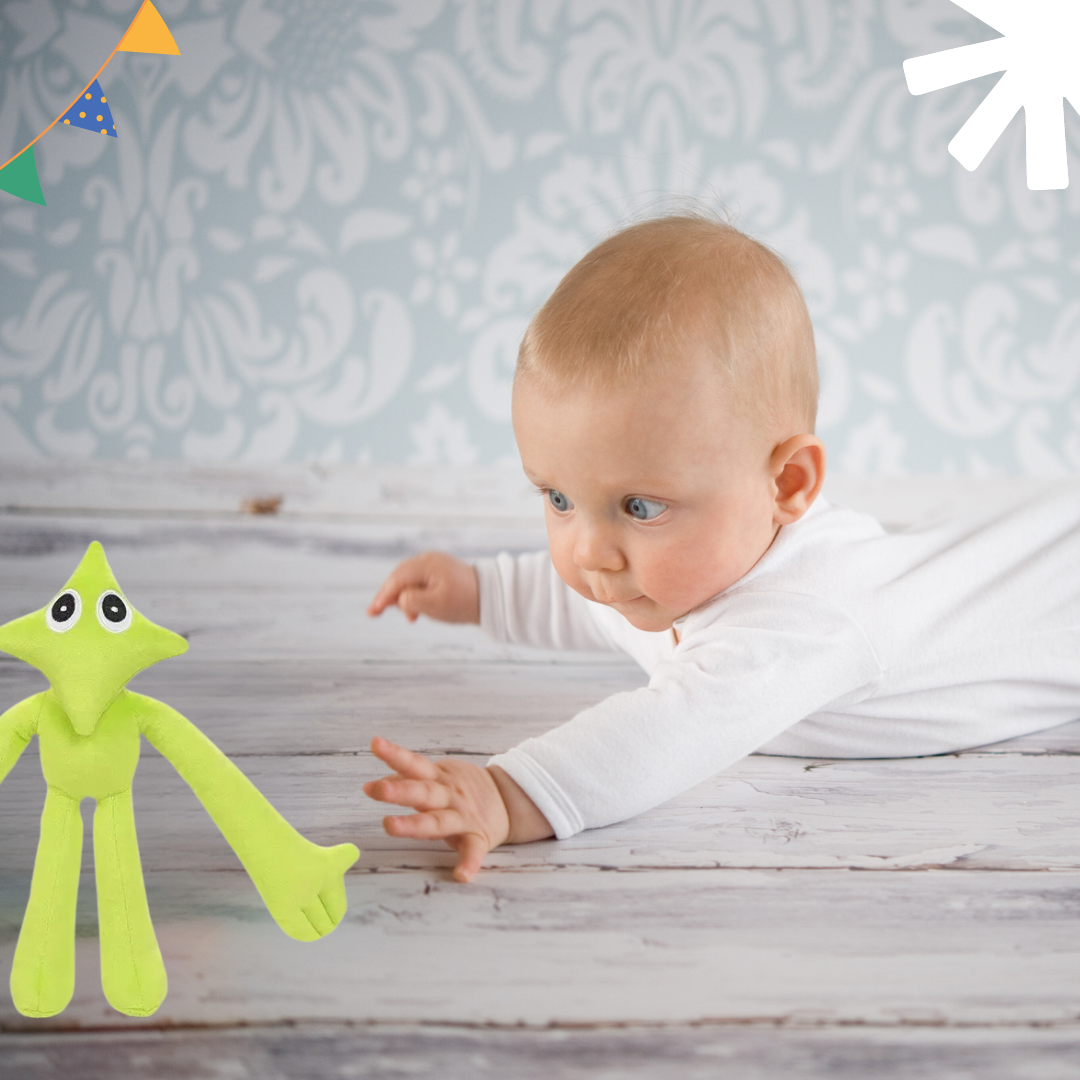 GREEN Rainbow Friends Plush Toy