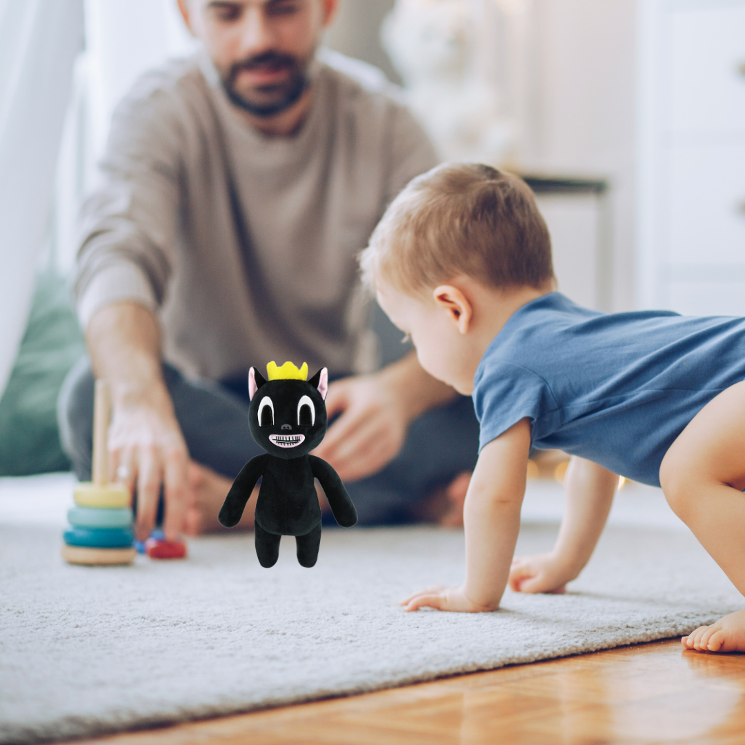 Round Head BLACK CAT Cute Plush Toys