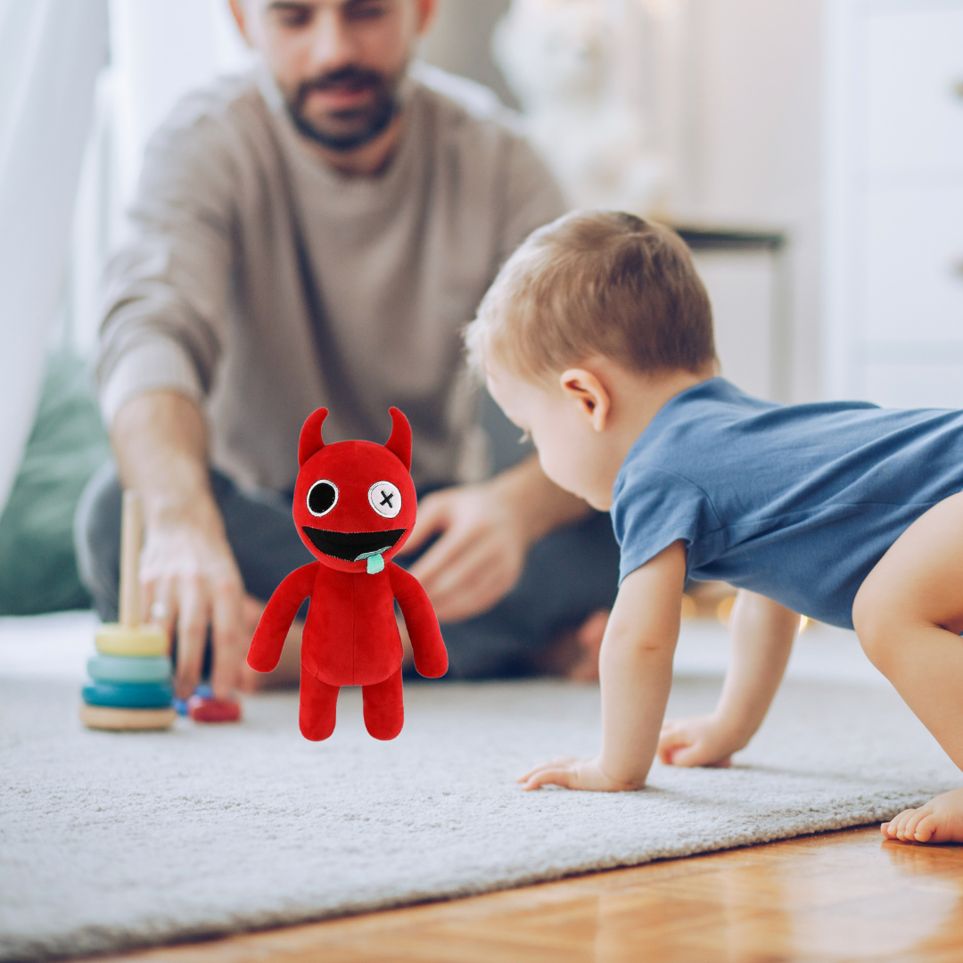 Round Head RED DEVIL Cute Plush Toys