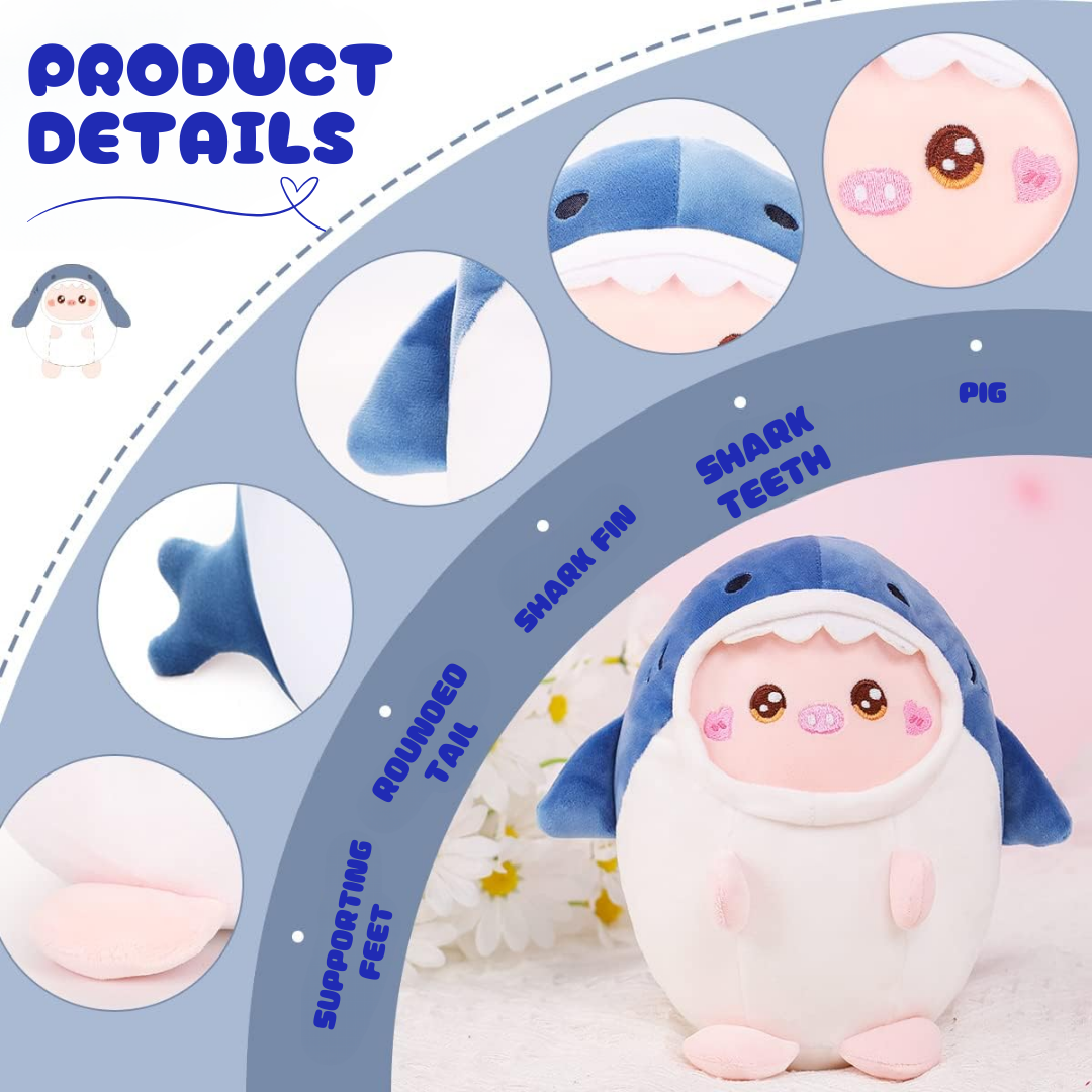 PIG SHARK PLUSH TOY