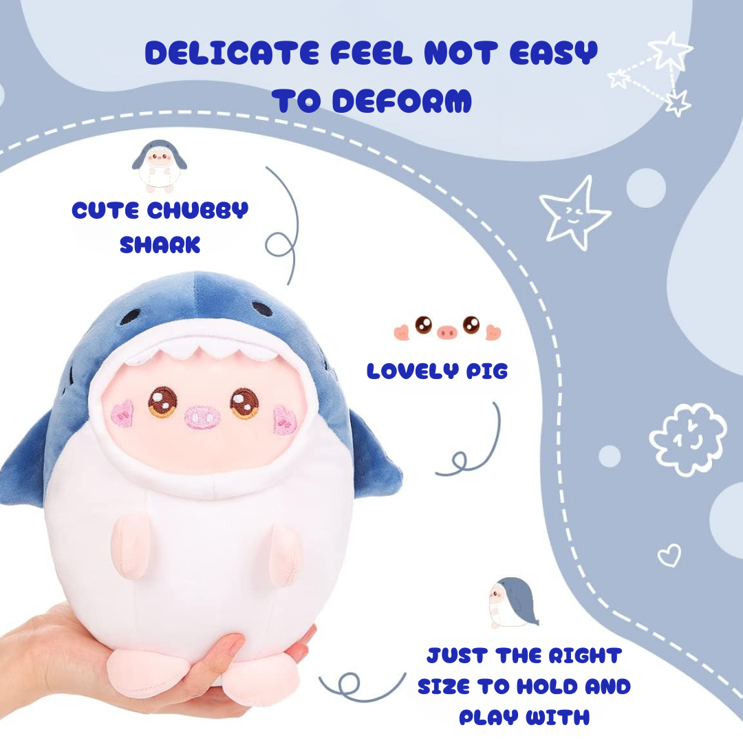 PIG SHARK PLUSH TOY