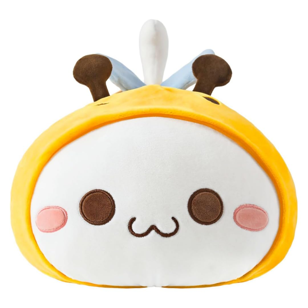 SLEEPY YELLOW BEE CAT PLUSH TOY