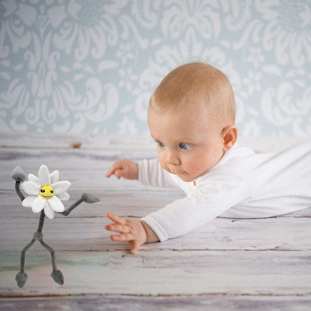 Cute Horror Funny White Flower Plush Toy