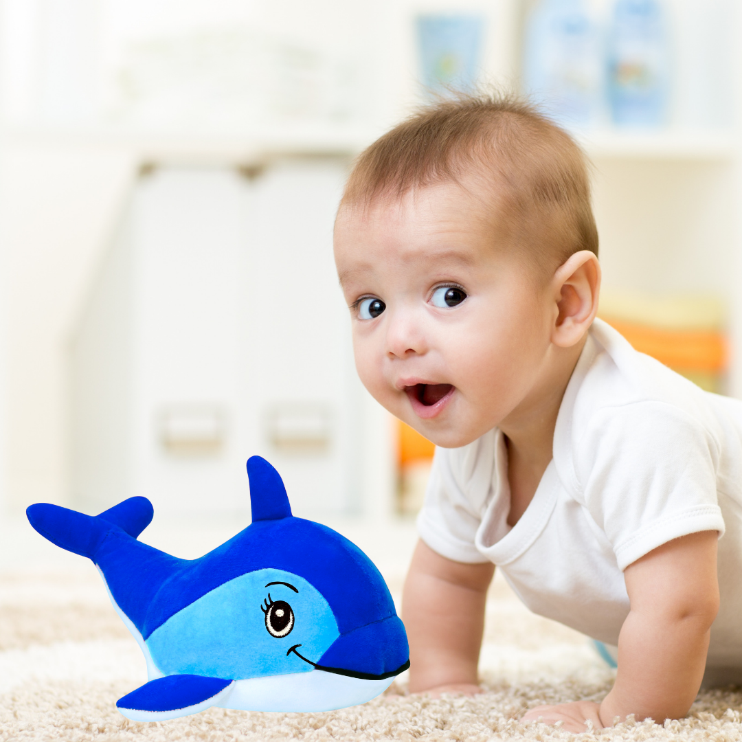 BLUE DOLPHIN PLUSH TOY