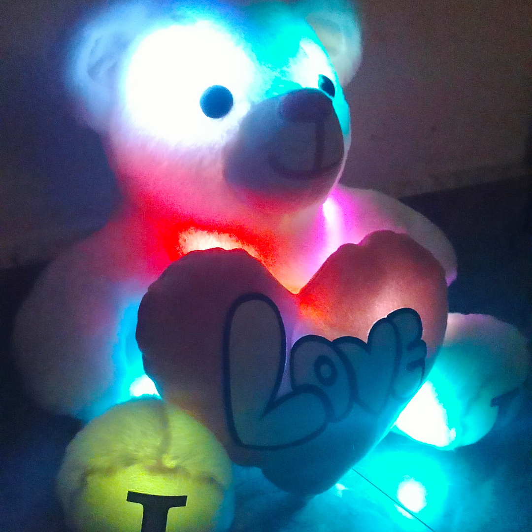 Sea Green Skin Color - I Love You Teddy Bear - Love Bear