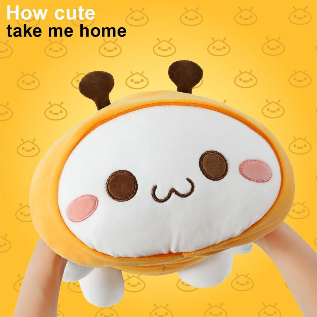 SLEEPY YELLOW BEE CAT PLUSH TOY