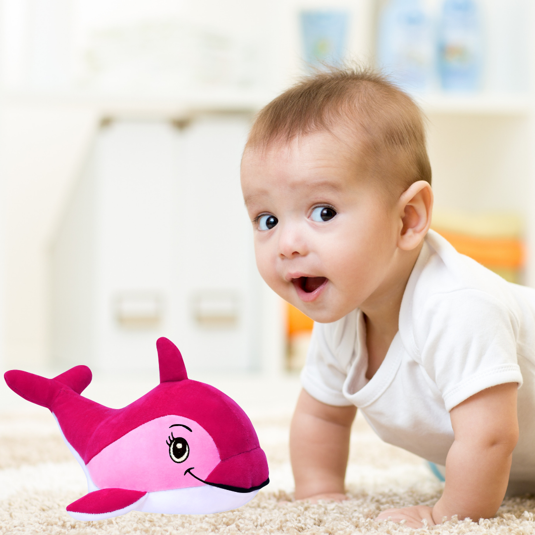 PINK DOLPHIN PLUSH TOY
