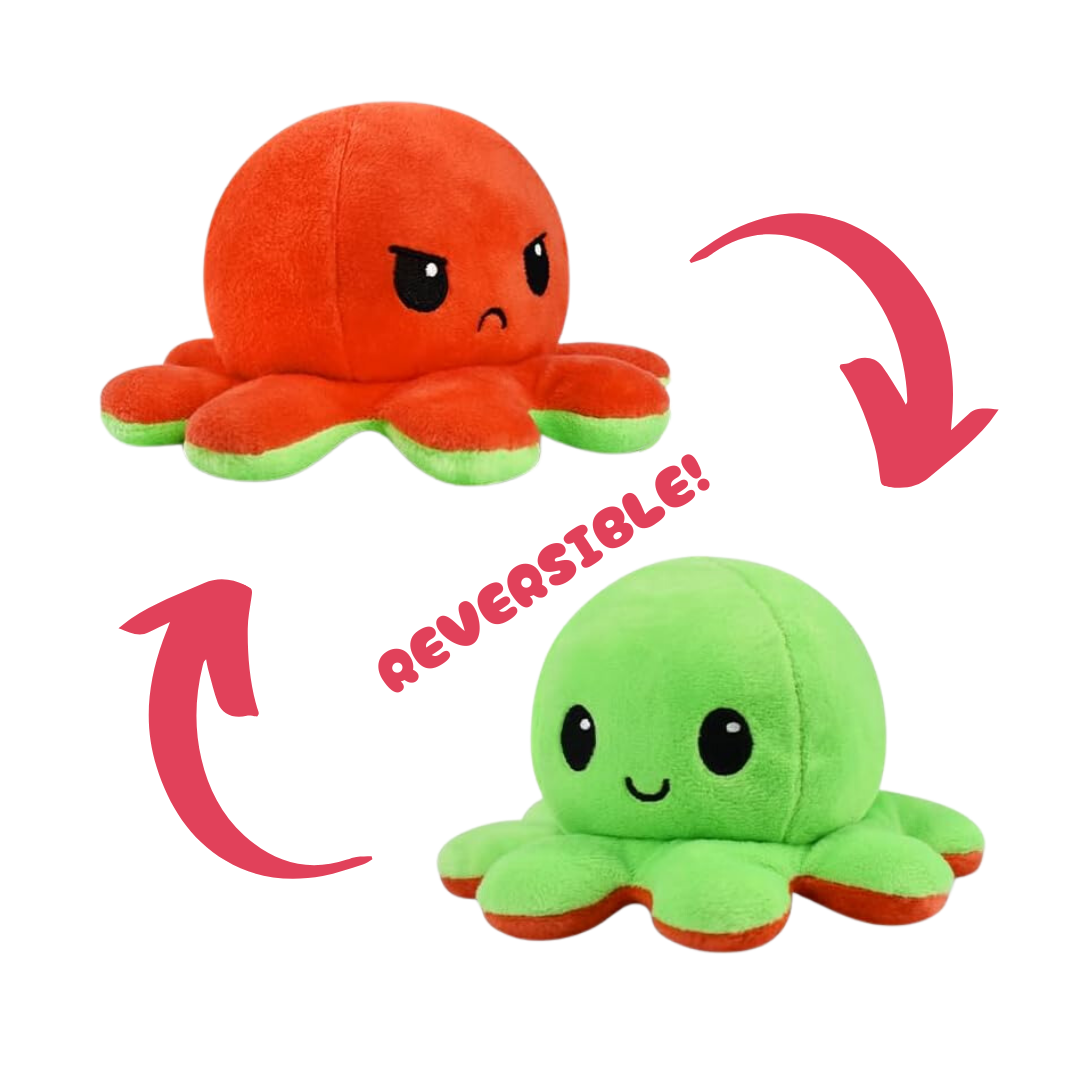HAPPY GREEN & ANGRY RED REVERSIBLE PLUSH