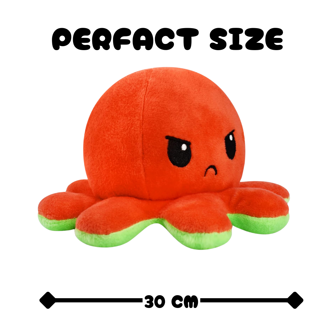 HAPPY GREEN & ANGRY RED REVERSIBLE PLUSH
