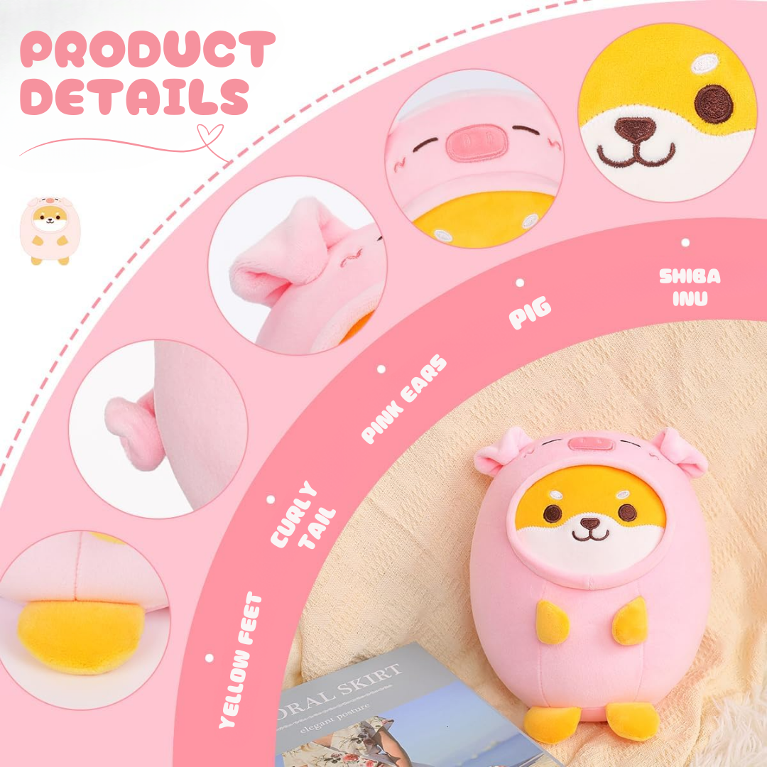 Shiba Inu Pig Two In One Plushie