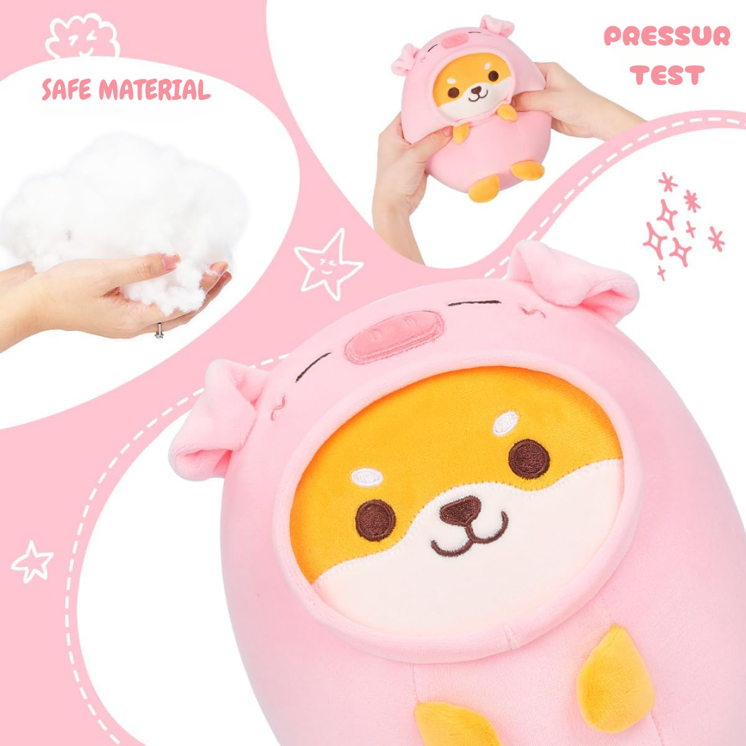 Shiba Inu Pig Two In One Plushie
