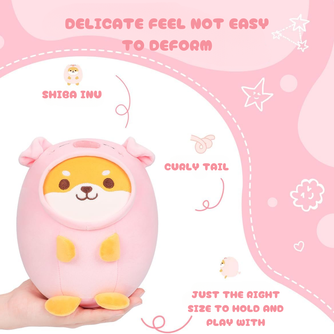 Shiba Inu Pig Two In One Plushie