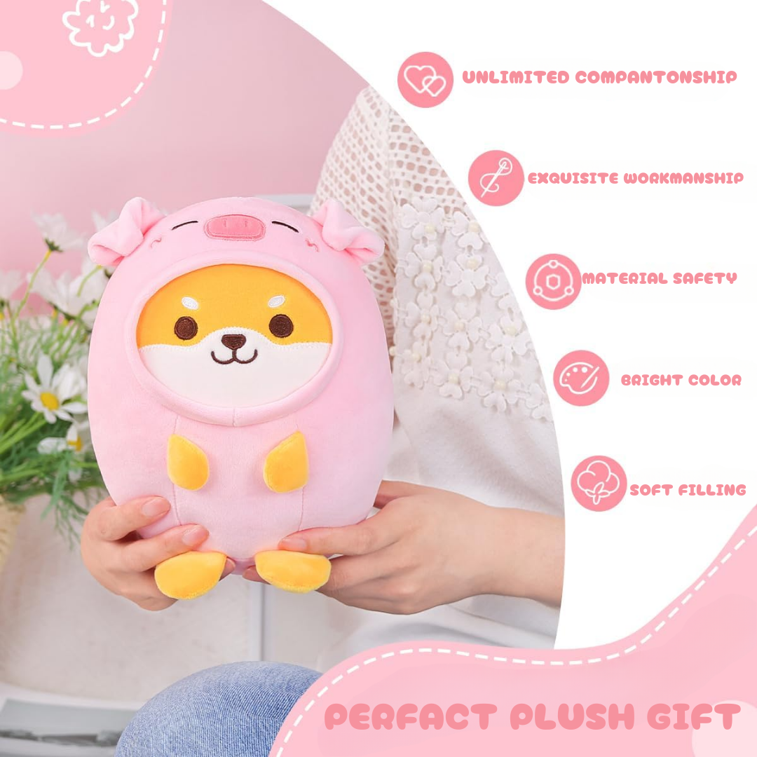 Shiba Inu Pig Two In One Plushie