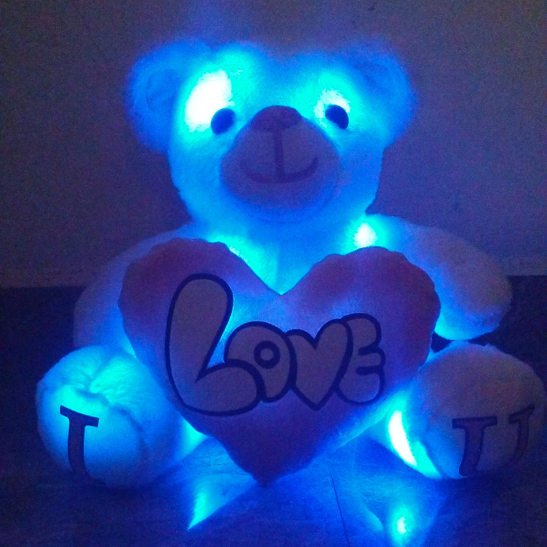 Sea Green Skin Color - I Love You Teddy Bear - Love Bear