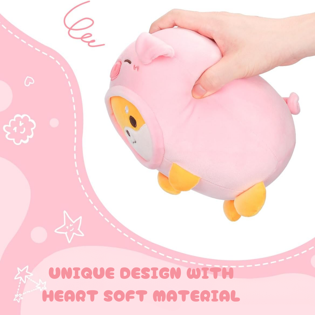 Shiba Inu Pig Two In One Plushie