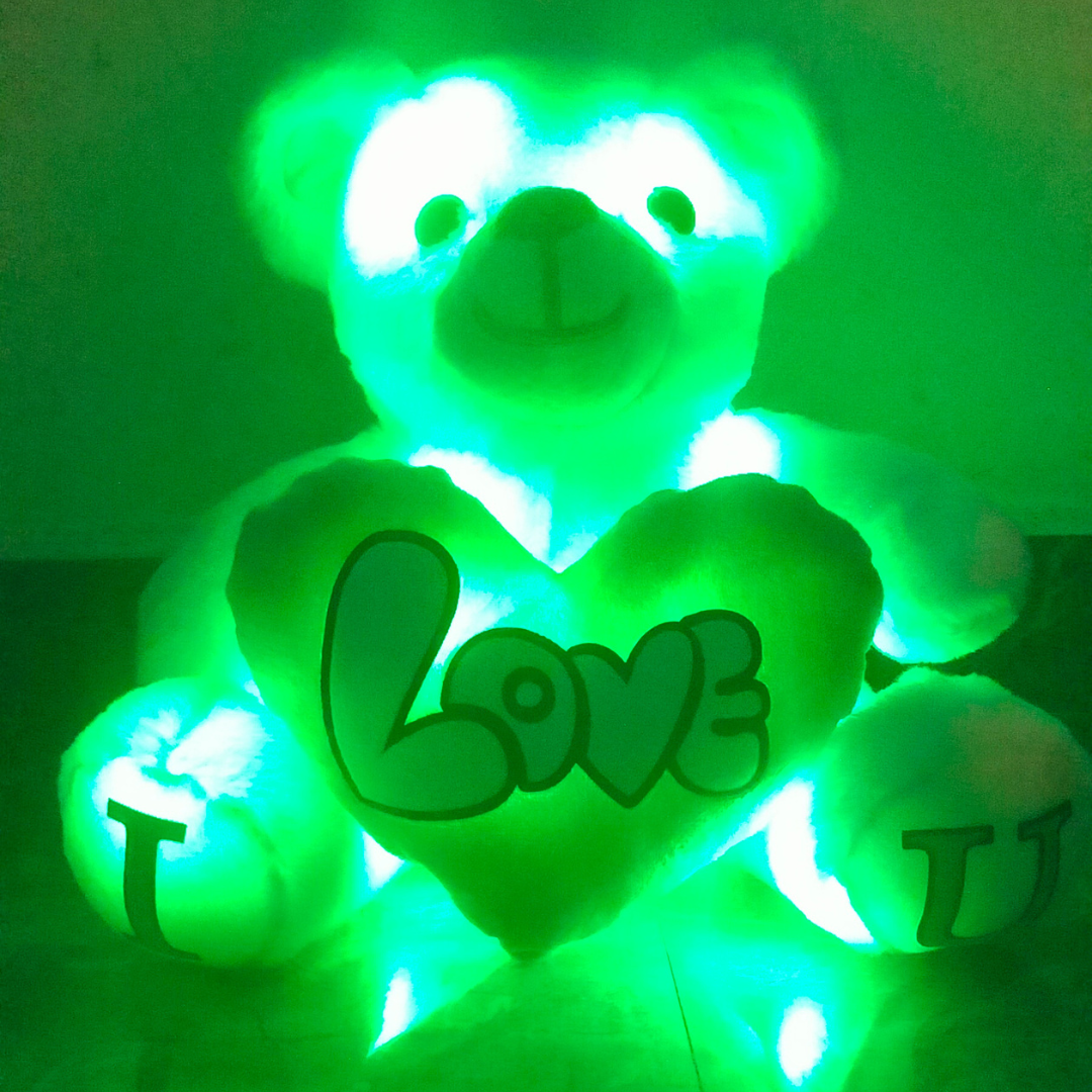 Sea Green Skin Color - I Love You Teddy Bear - Love Bear