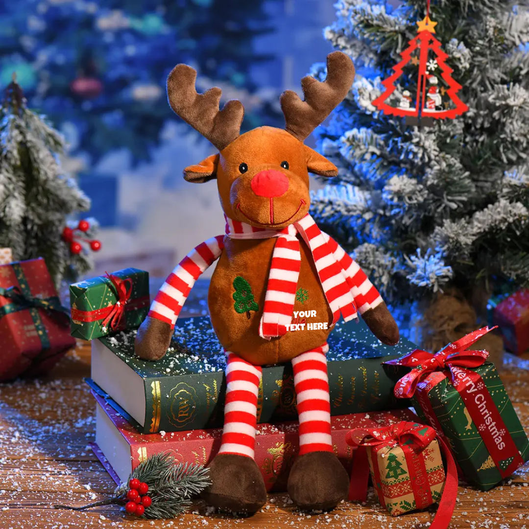 Long Reindeer Christmas Toy Plush