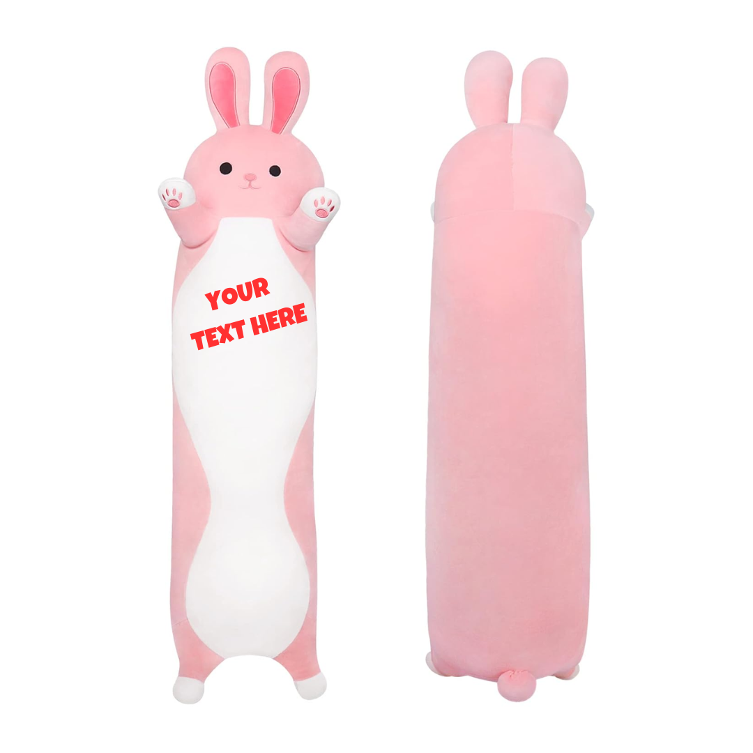 Pink Long Rabbit Plush Pillow