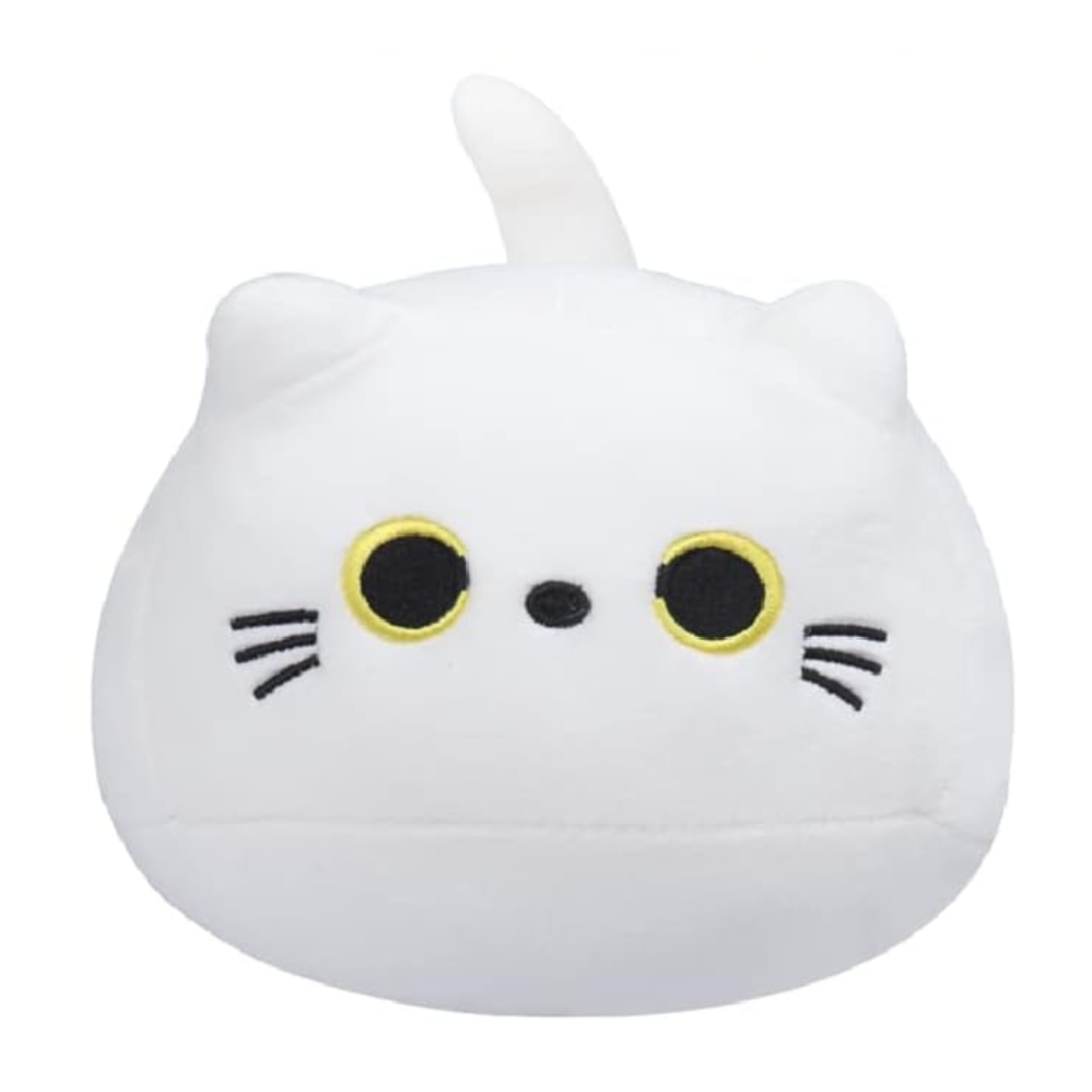 3D White Cute Kawaii Cat Plush Soft Toy