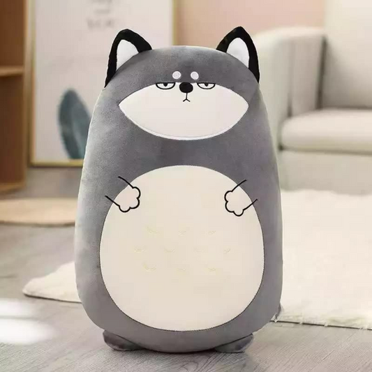 DOG SQUISH PLUSH PILLOW