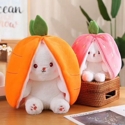 Strawberry Bunny Reversible Plush