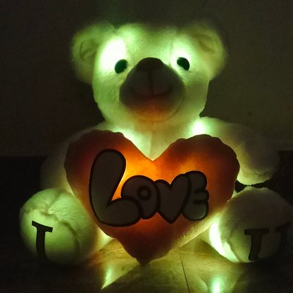 Blue Skin Color - I Love You Teddy Bear - Love Bear