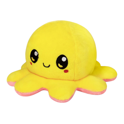 HAPPY YELLOW & WORRIED PINK REVERSIBLE PLUSH