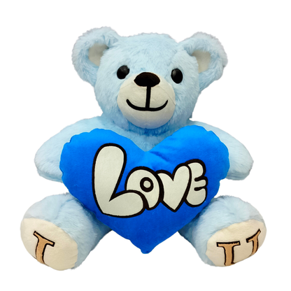 Blue Skin Color - I Love You Teddy Bear - Love Bear