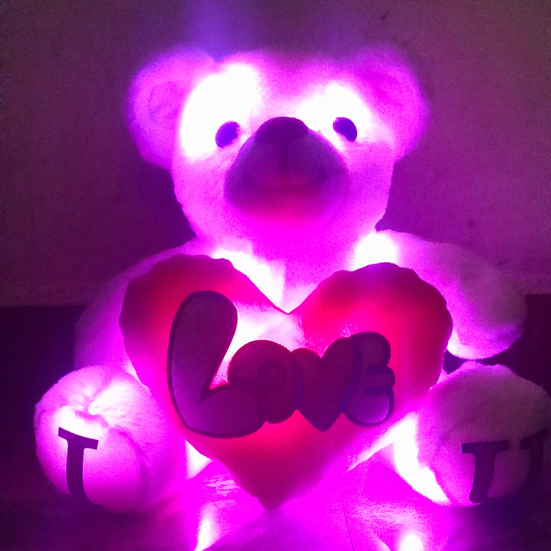 Blue Skin Color - I Love You Teddy Bear - Love Bear