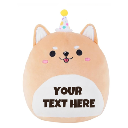 Happy Birthday Corgi Plush