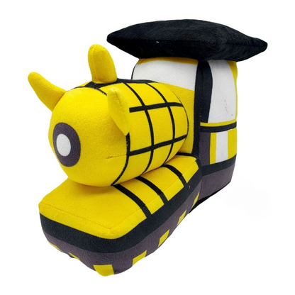 YELLOW TRAIN PLUSH PILLOW