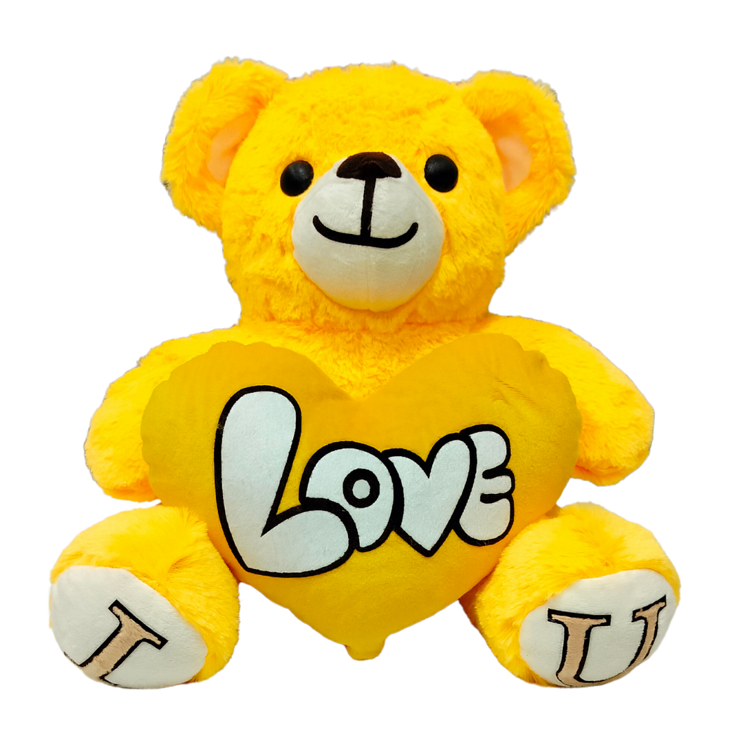 Techmax Color Yellow Skin Color - I Love You Teddy Bear - Love Bear – TechMax