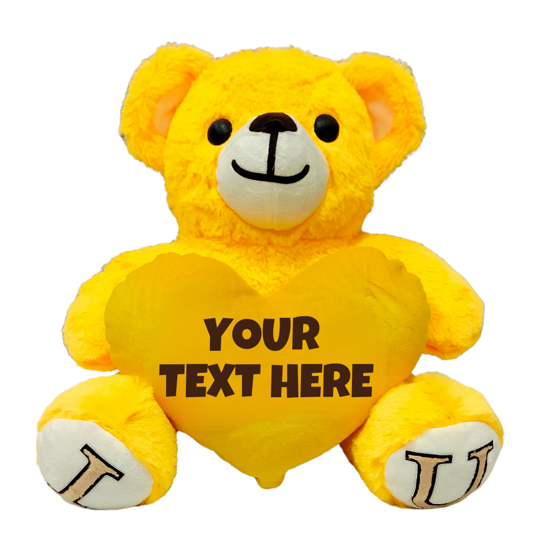 Yellow Skin Color - I Love You Teddy Bear - Love Bear