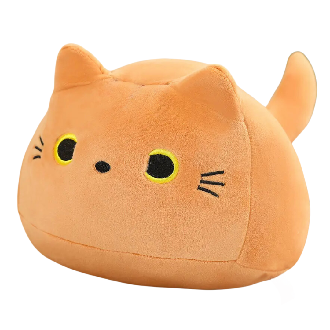 3D Orange Cute Kawaii Cat Plush Soft Toy