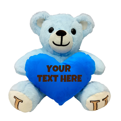 Blue Skin Color - I Love You Teddy Bear - Love Bear