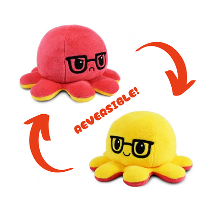 RED & YELLOW WITH GLASSES REVERSIBLE TOY