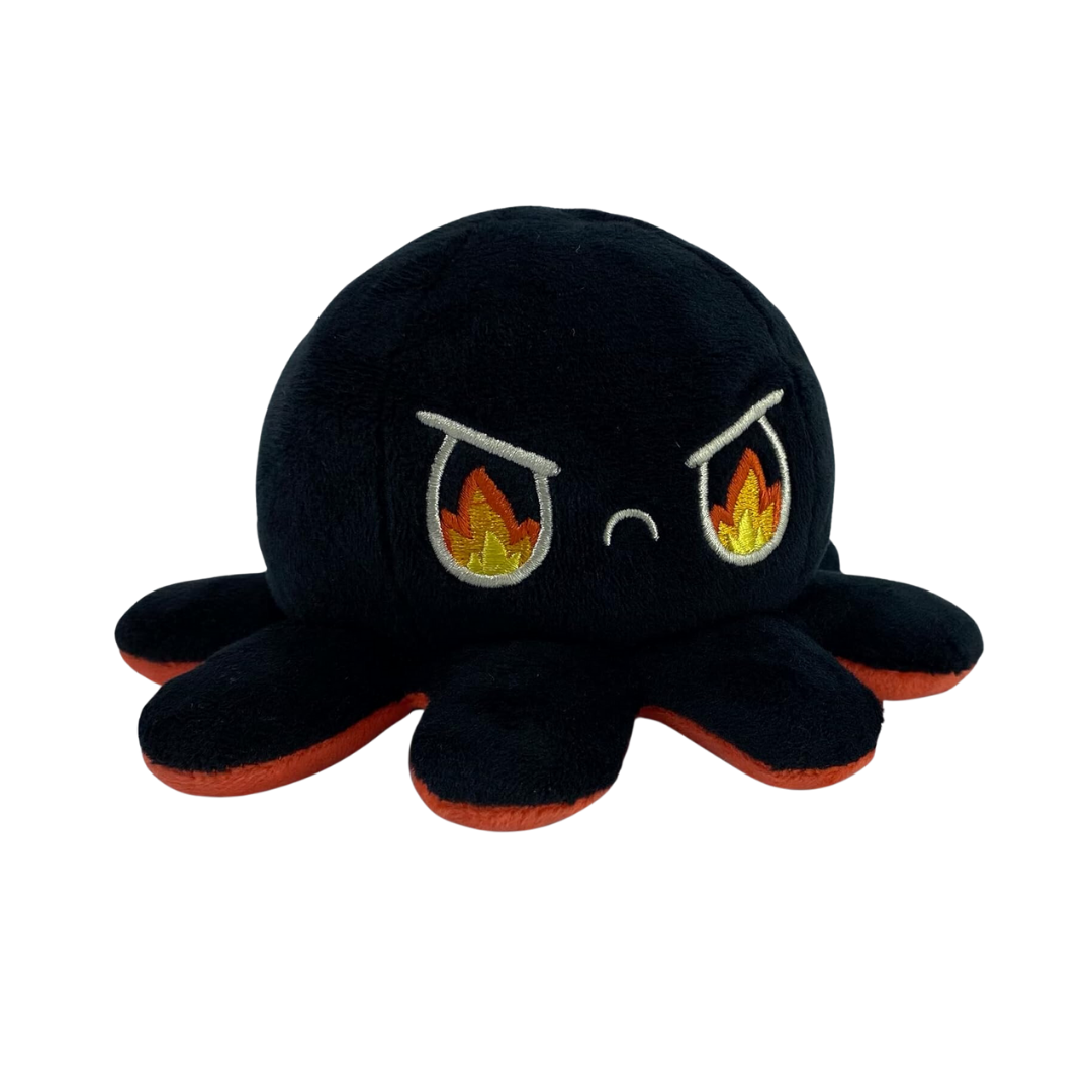 ANGRY RED & RAGE BLACK REVERSIBLE PLUSH