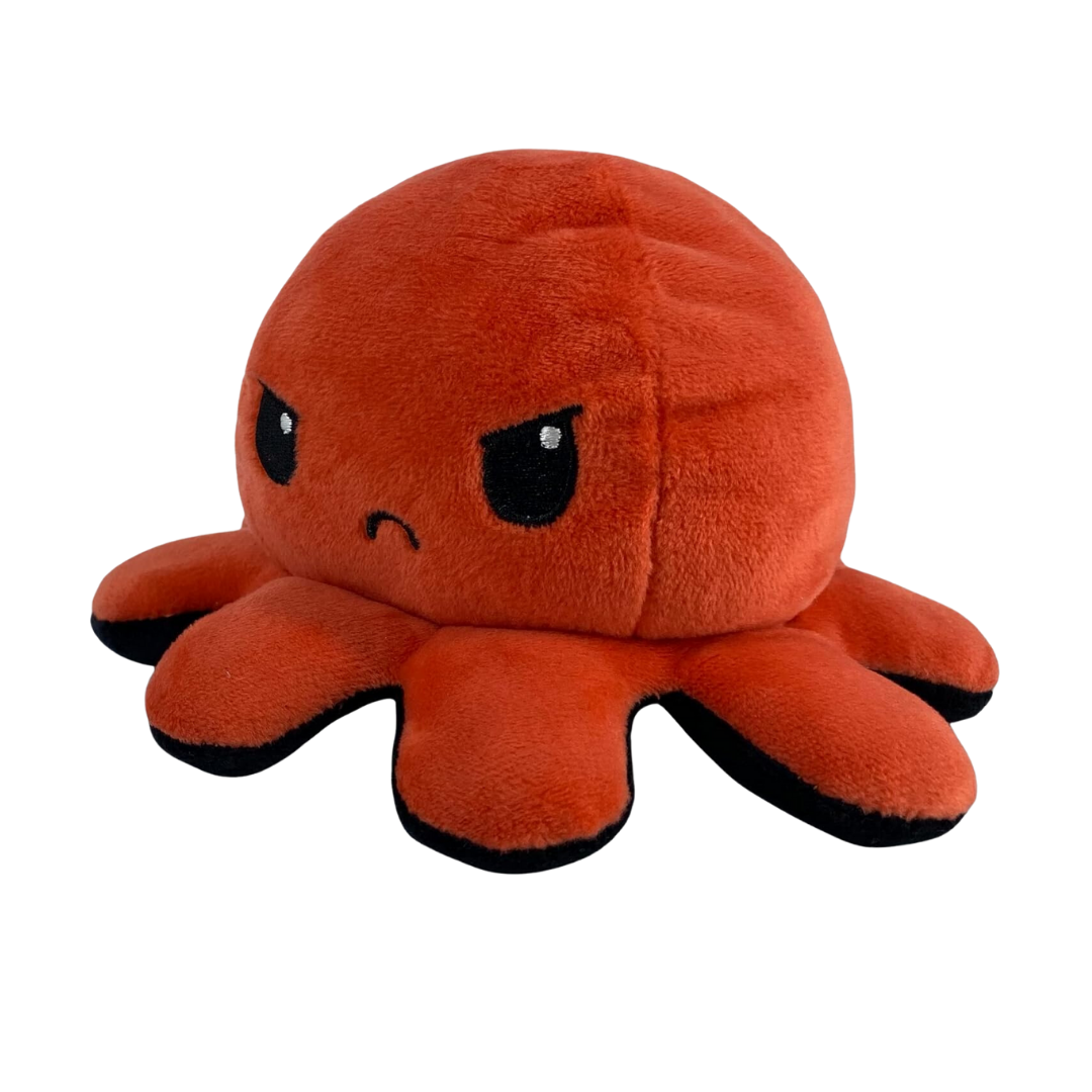 ANGRY RED & RAGE BLACK REVERSIBLE PLUSH