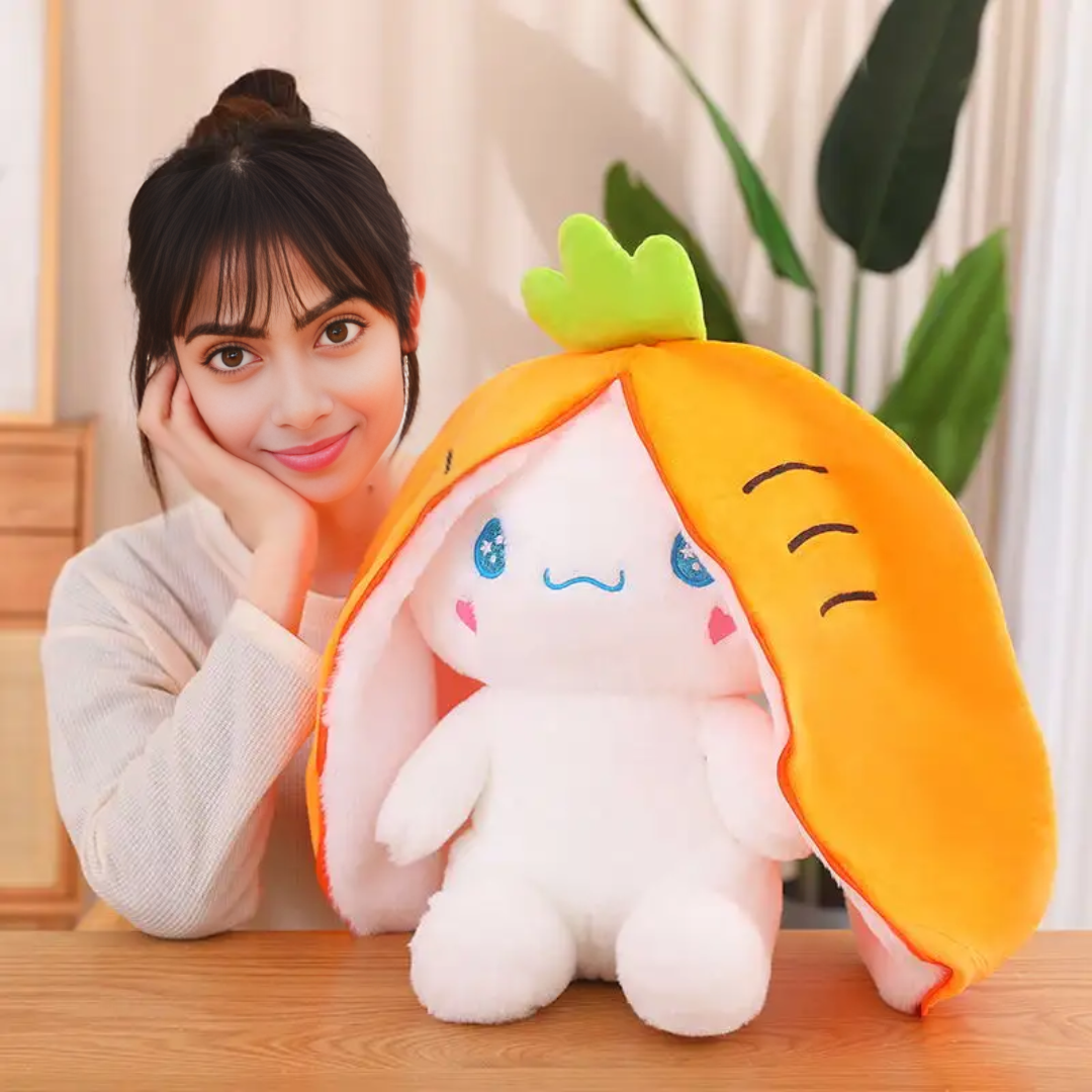 Carrot Dog Reversible Plush Toy