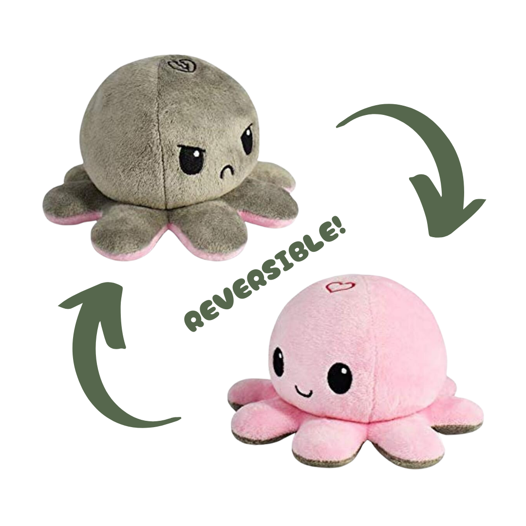 LIGHT PINK & GRAY REVERSIBLE TOY