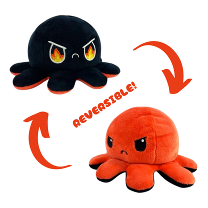 ANGRY RED & RAGE BLACK REVERSIBLE PLUSH