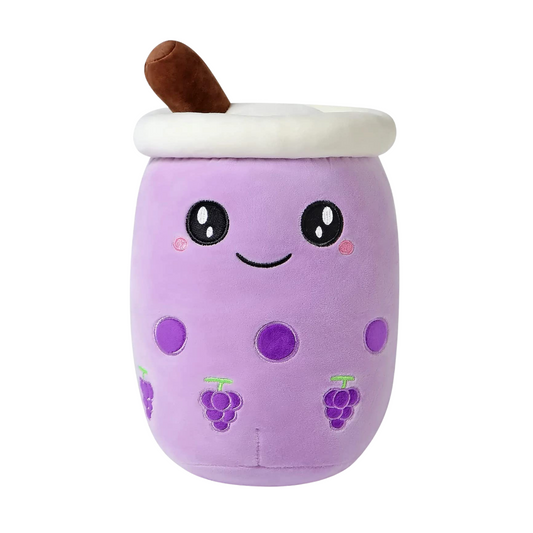 PURPLE OPEN EYE BOBA TEA PLUSH