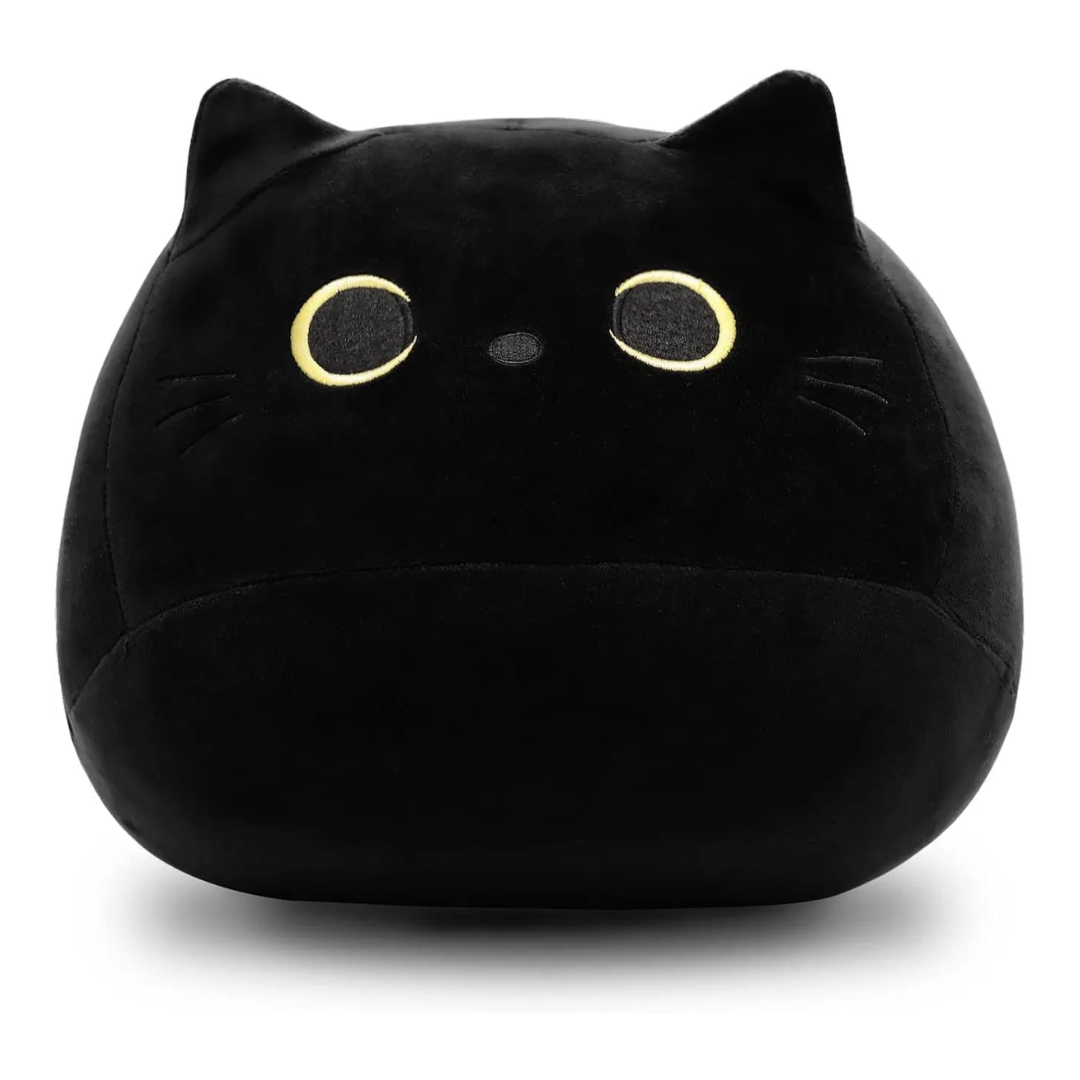 3D BLACK CAT PLUSH