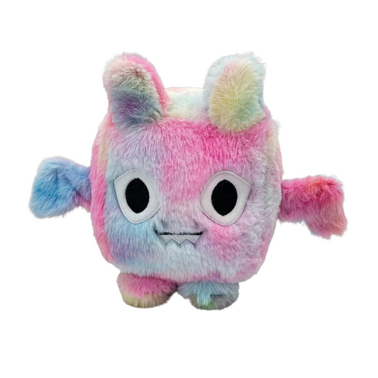 CUTE SQUARE RAINBOW SMILE PLUSH