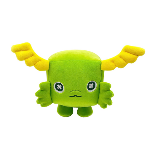 CUTE SQUARE GREEN CUTIE PLUSH