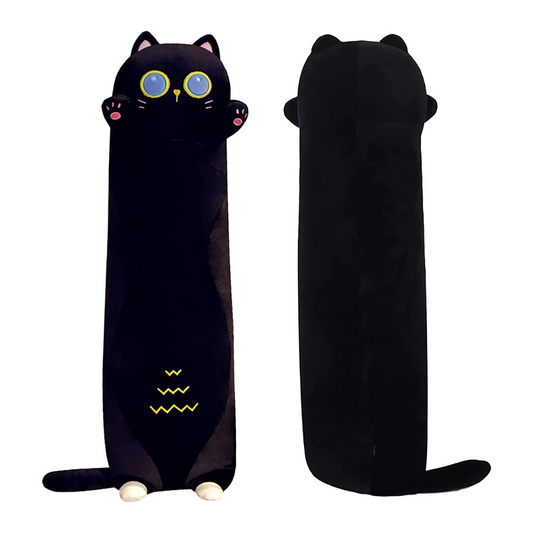 BLACK LONG CAT PILLOW